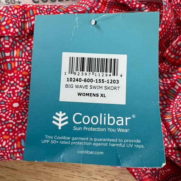 Coolibar Big Wave Swim Skort Womens XL Printed Multicolored NWT SS-1892 - Picture 7 of 12
